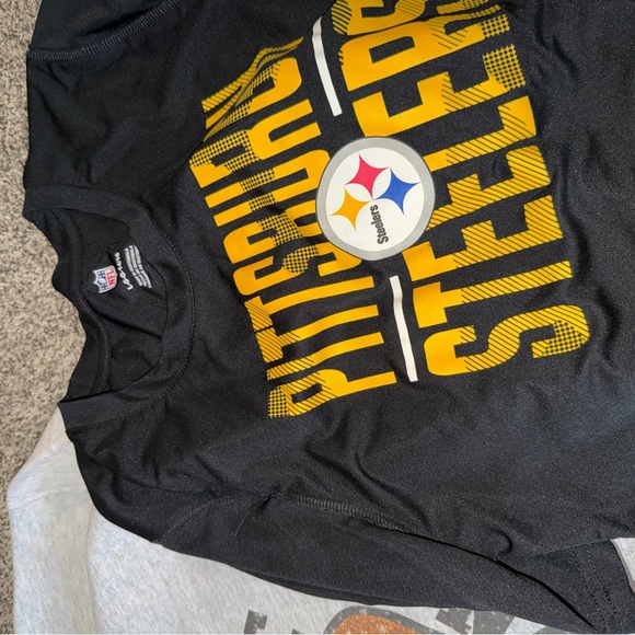 FOOTBALL STEELERS LOT WOMENS MEDIUM CROP KIDS XL TSHIRT CREWNECK SWEATSHIRT - Picture 5 of 9
